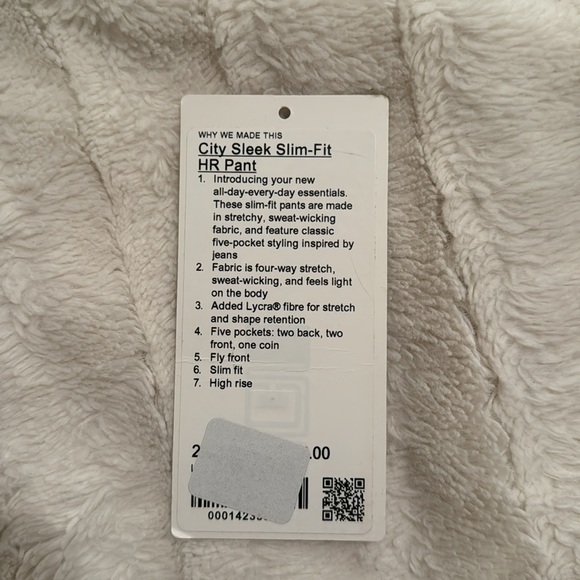 Lululemon green city sleek slim-fit HR pants - Picture 3 of 3